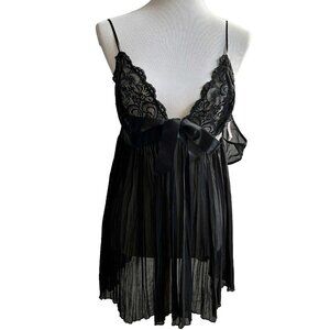 NWT Victoria’s Secret Black Baby Doll Set XL *Imperfect